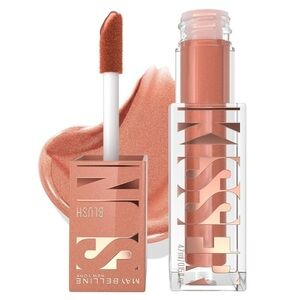 Brand New Maybelline Sunkisser Multi-Use Liquid Blush Shades On Rose Gold Glow
